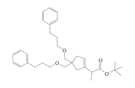tert-Butyl 2-[4,4-bis(3-phenylpropoxymethyl)cyclopent-1-enyl]propionate