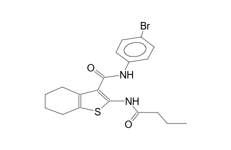 2-butanamido-3-(4-bromophenylcarbamoyl)-4,5,6,7-tetrahydrobenzothiophene