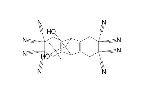 9,10-Methanoanthracene-2,2,3,3,6,6,7,7-octacarbonitrile, 1,4,5,8,9,10-hexahydro-11-hydroxy-11-(1-hydroxy-1-methylethyl)-