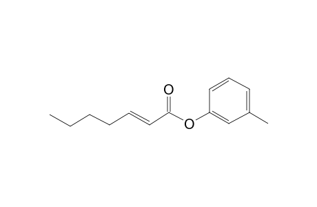 2-Heptenoic acid, 3-methylphenyl ester