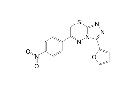 3-(2-furanyl)-6-(4-nitrophenyl)-7H-[1,2,4]triazolo[3,4-b][1,3,4]thiadiazine
