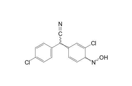 2-(3-Chloro-4-hydroxyimino-2,5-cyclohexadienylidene)-2-(p-chlorophenyl)acetonitrile