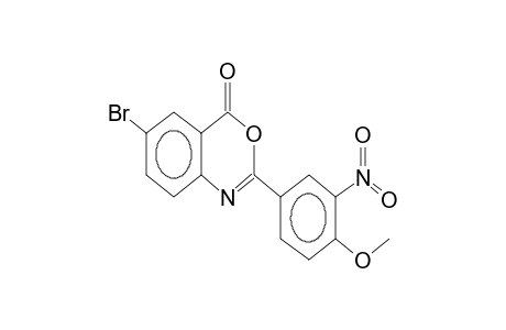 2-(3-nitro-4-methoxyhenyl)-6-bromo-4H-benzo[d][1,3]oxazin-4-one