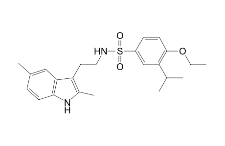 Benzenesulfonamide, N-[2-(2,5-dimethyl-1H-indol-3-yl)ethyl]-4-ethoxy-3-(1-methylethyl)-