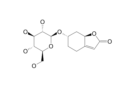 TROCHOCARPOSIDE;(4S,6R)-2,3-DIHYDRO-4-O-BETA-D-GLUCOPYRANOSYL-AQUILEGIOLIDE