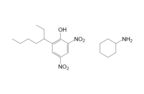 2,4-dinitro-6-(1-ethylpentyl)phenol, compound with cyclohexylamine (1:1)
