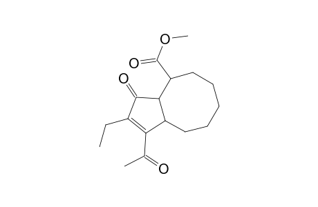 1-Acetyl-2-ethyl-3-keto-3a,4,5,6,7,8,9,9a-octahydrocyclopentacyclooctene-4-carboxylic acid methyl ester