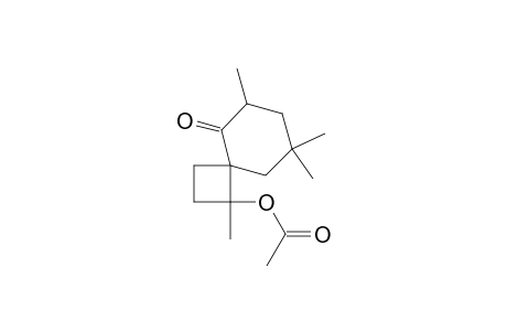Spiro[3.5]nonan-5-one, 1-(acetyloxy)-1,6,8,8-tetramethyl-