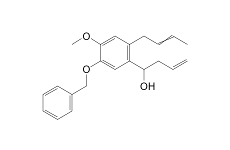 1-[5-Benzyloxy-2-(2-butenyl)-4-methoxyphenyl]-3-buten-1-ol