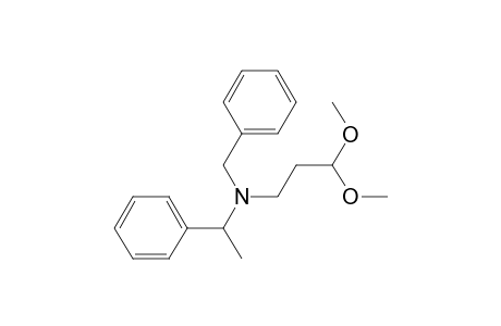 N-Benzyl-N-(.alpha.-methylbenzyl)-3,3-dimethoxypropylamine