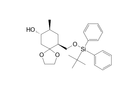(-)-(7S,8S,10S)-10-[(tert-butyl-diphenylsilyloxy)methyl]-8-methyl-1,4-dioxaspiro[4.5]decan-7-ol