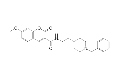 N-[2-(1-Benzylpiperidin-4-yl)ethyl]-7-methoxy-2-oxo-2H-chromene-3-carboxamide