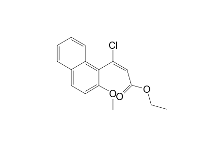 (E)-3-Chloro-3-(2-methoxy-naphthalen-1-yl)-acrylic acid ethyl ester