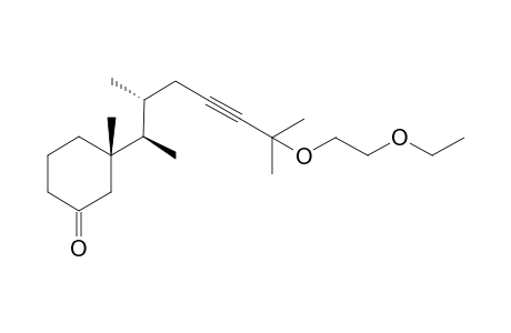 (1S,3R)-3-((1R,2R)-3S)-6-(1-Ethoxyethoxy)-1,2,6-trimethy-4-heptynyl)-3-methylcyclohexan-1-one