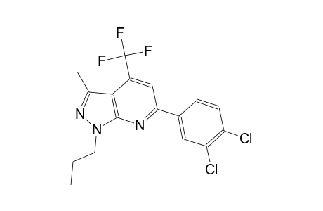 1H-pyrazolo[3,4-b]pyridine, 6-(3,4-dichlorophenyl)-3-methyl-1-propyl-4-(trifluoromethyl)-