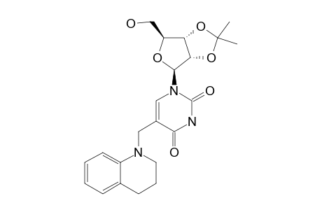 1,2,3,4-TETRA-HYDRO-1-(2',3'-O-ISOPROPYLIDINE-THYMIDYL)-QUINOLINE