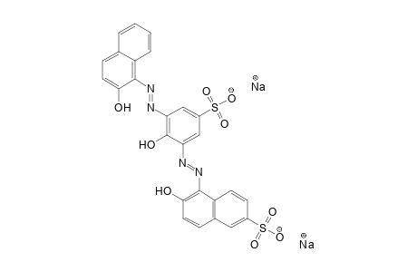 2-Naphthalenesulfonic acid, 6-hydroxy-5-[[2-hydroxy-3-[(2-hydroxy-1-naphthalenyl)azo]-5-sulfophenyl]azo]-, disodium salt