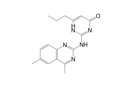 2-[(4,6-dimethyl-2-quinazolinyl)amino]-6-propyl-4(1H)-pyrimidinone