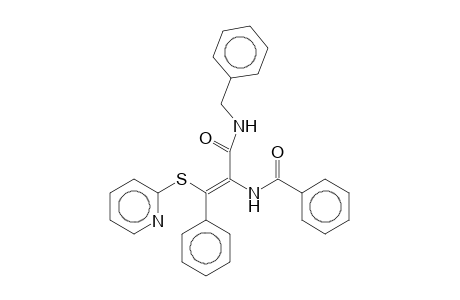 1-Benzamido-N-benzyl-1-[a-(2-pyridylthio)benzylidene]acetamide
