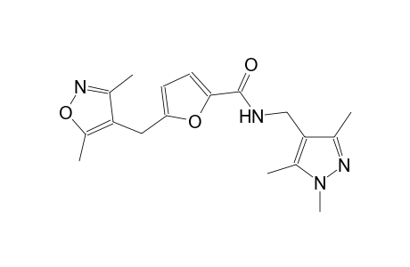 5-[(3,5-dimethyl-4-isoxazolyl)methyl]-N-[(1,3,5-trimethyl-1H-pyrazol-4-yl)methyl]-2-furamide