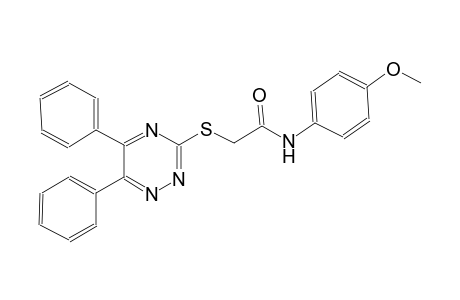 2-[(5,6-diphenyl-1,2,4-triazin-3-yl)sulfanyl]-N-(4-methoxyphenyl)acetamide