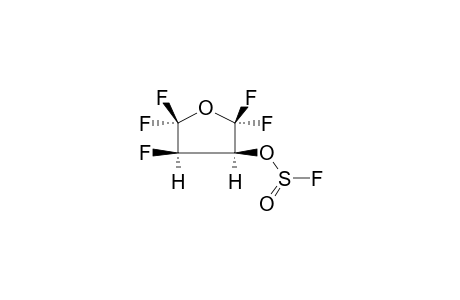 CIS-3,4-DIHYDRO-3-FLUOROSULPHINYLOXYPERFLUOROTETRAHYDROFURAN