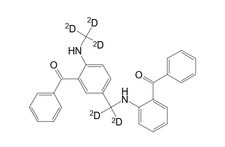 5-[(O-Benzoylanilino)methyl-D2]-2-(methyl-D3-amino)benzophenone