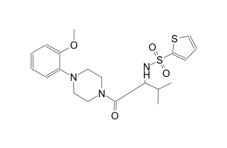 N-(1-{[4-(2-methoxyphenyl)-1-piperazinyl]carbonyl}-2-methylpropyl)-2-thiophenesulfonamide