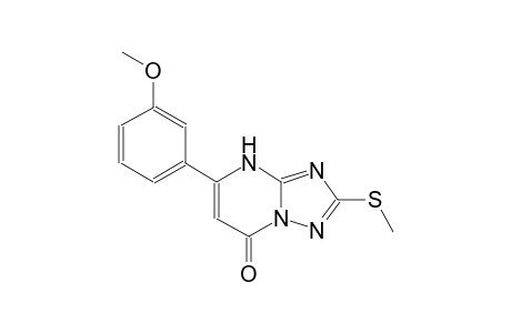 [1,2,4]triazolo[1,5-a]pyrimidin-7(4H)-one, 5-(3-methoxyphenyl)-2-(methylthio)-