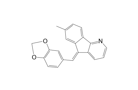 Indeno[1,2-b]pyridine, 7-methyl-5-(3,4-methylendioxybenzylideno)-