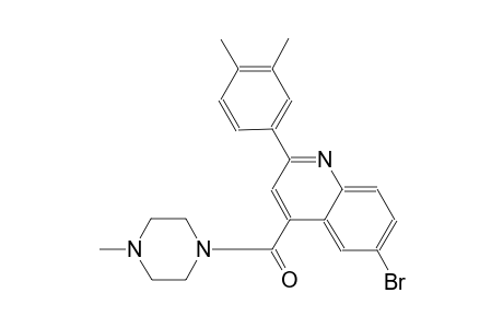 6-bromo-2-(3,4-dimethylphenyl)-4-[(4-methyl-1-piperazinyl)carbonyl]quinoline