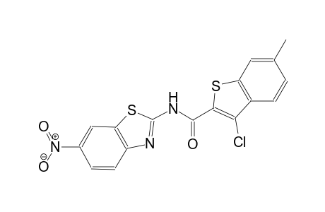 3-chloro-6-methyl-N-(6-nitro-1,3-benzothiazol-2-yl)-1-benzothiophene-2-carboxamide