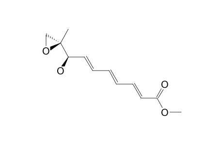(2E,4E,6E,8R)-8-hydroxy-8-[(2R)-2-methyloxiran-2-yl]octa-2,4,6-trienoic acid methyl ester
