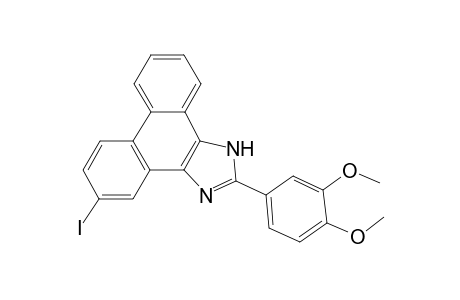 2-(3,4-dimethoxyphenyl)-5-iodanyl-1H-phenanthro[9,10-d]imidazole