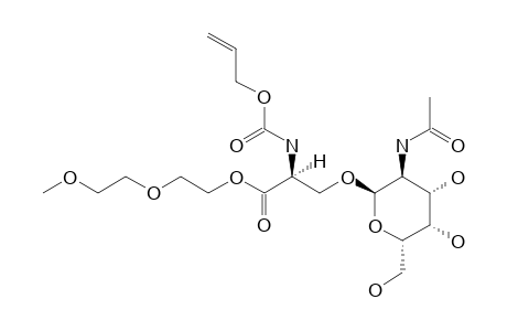 N-(ALLYLOXYCARBONYL)-O-(2-ACETAMIDO-2-DEOXY-ALPHA-D-GALACTOPYRANOSYL)-L-SERINE-(METHOXYMETHYL)-ETHYLESTER