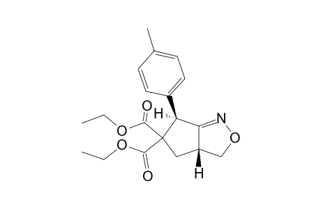 trans-5,5-Diethoxycarbonyl-3a,4-dihydro-6-(4-methylphenyl)-3H,6H-cyclopenta[3.4-c]isoxazole