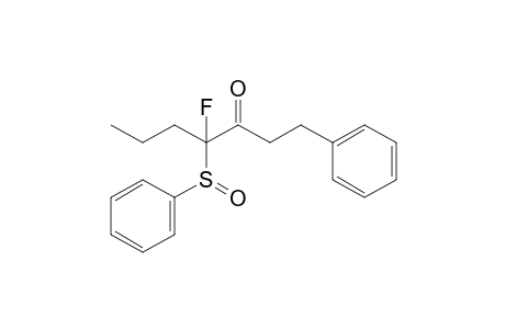 4-(benzenesulfinyl)-4-fluoro-1-phenyl-3-heptanone