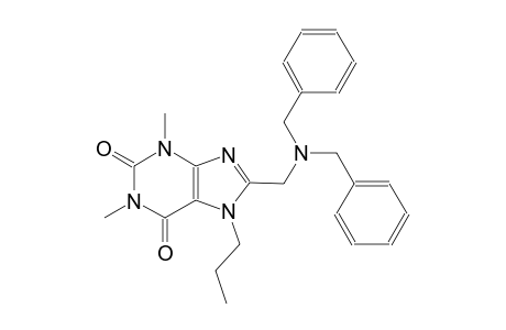 8-[(dibenzylamino)methyl]-1,3-dimethyl-7-propyl-3,7-dihydro-1H-purine-2,6-dione