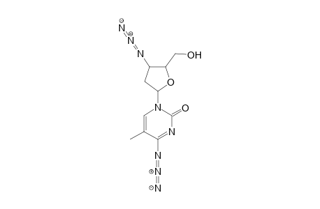 2-Oxo-1-(2'-hydroxymethyl-3'-azidotetrahydrofuran-5'-yl)-5-methyl-4-azido-1,2-dihydro-1,3-diazine