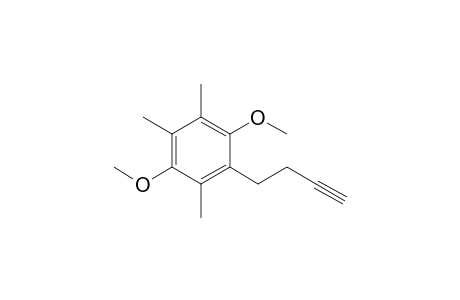 1-But-3-ynyl-2,5-dimethoxy-3,4,6-trimethyl-benzene