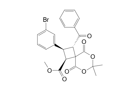cis,trans-1-Methoxycarbonyl-2-m-bromophen-yl-3-benzoyl-7,7-dimethyl-6,8-dioxaspiro[3,5]nona-5,9-dione