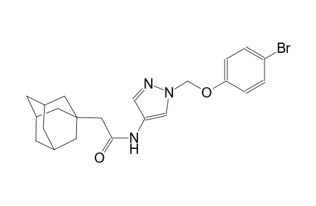 2-(1-adamantyl)-N-{1-[(4-bromophenoxy)methyl]-1H-pyrazol-4-yl}acetamide