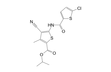 isopropyl 5-{[(5-chloro-2-thienyl)carbonyl]amino}-4-cyano-3-methyl-2-thiophenecarboxylate