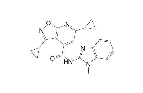 isoxazolo[5,4-b]pyridine-4-carboxamide, 3,6-dicyclopropyl-N-(1-methyl-1H-benzimidazol-2-yl)-