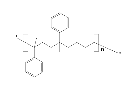 Regular head-to-head di-alpha-methylstyrene-tetramethylene copolymer