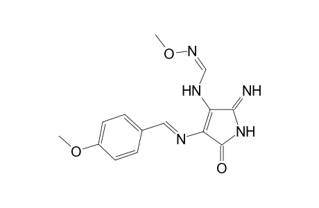 N-[5-Imino-3-(4-methoxyphenylmethyleneimino)-2-oxopyrrol-4-yl]-O-methylformamidoxime