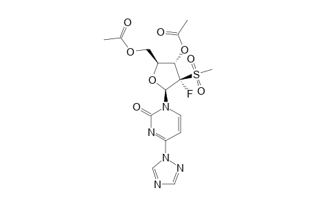 1-[3,5-DI-O-ACETYL-2-DEOXY-2-(S)-FLUORO-2-(METHYLSULFONYL)-BETA-D-ERYTHRO-PENTOFURANOSYL]-4-(1,2,4-TRIAZOL-1-YL)-PYRIMIDINE-2-ONE