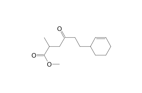 2-Cyclohexene-1-hexanoic acid, .alpha.-methyl-.gamma.-oxo-, methyl ester