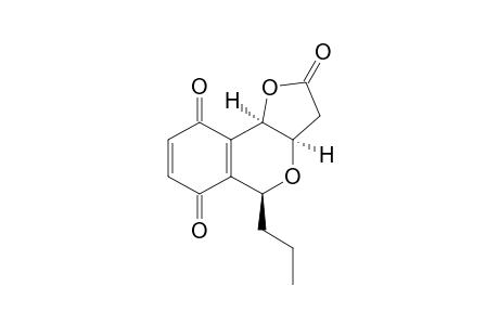 (3aR*,5S*,9bR*)-5-Propyl-3,3a,5,9b-tetrahydro-2H-furo[3,2-c]isochromene-2,6,9-trione