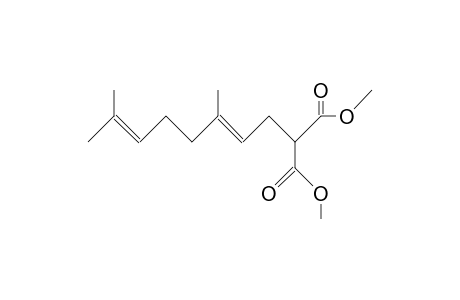 (E)-2-Carbomethoxy-5,9-dimethyl-4,8-decadienoic acid, methyl ester